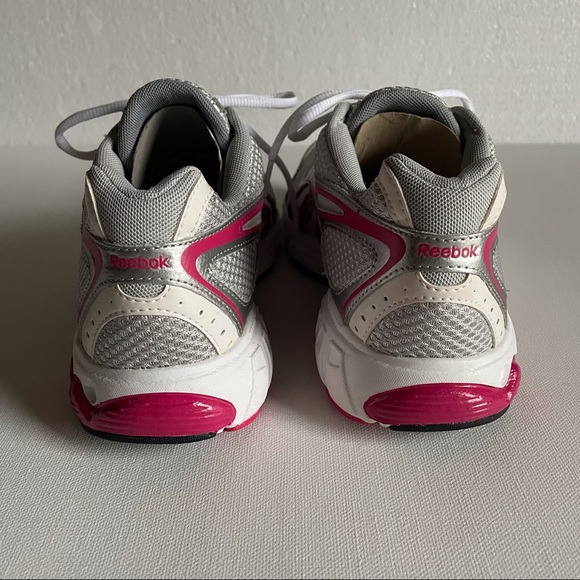 Reebok DMX Ride Running Shoes Lateral Flex Silver Gray Pink 039501 J82773 Sz 8 - Picture 4 of 10